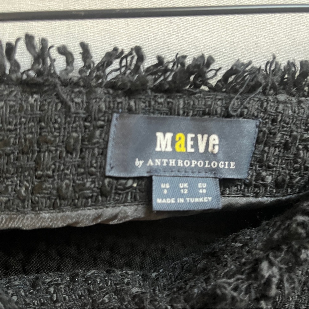 Maeve Tweed Front Button Mini Skirt Sz 8 - Picture 5 of 8